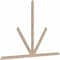 Ekena Millwork Saratoga Smooth Timber Gable Bracket, Douglas Fir, 108"W x 72"H x 1 1/2"D x 3 1/2"F, 16/12 Pitch GBW108X72X0204SAR00SDF - alternate 3